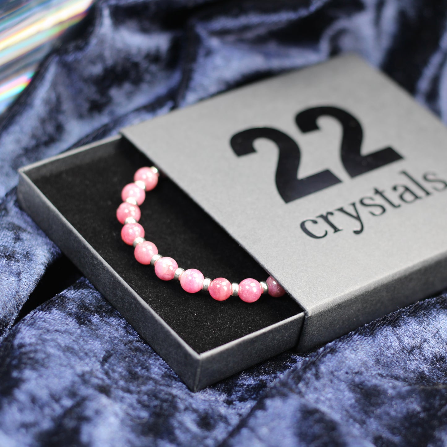 Pink Tourmaline Power Bracelet With Sterling Silver