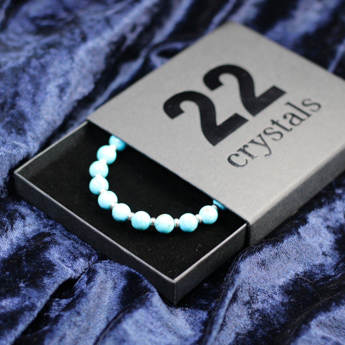 Kingman Turquoise Power Bracelet With Sterling Silver & Small Sphere