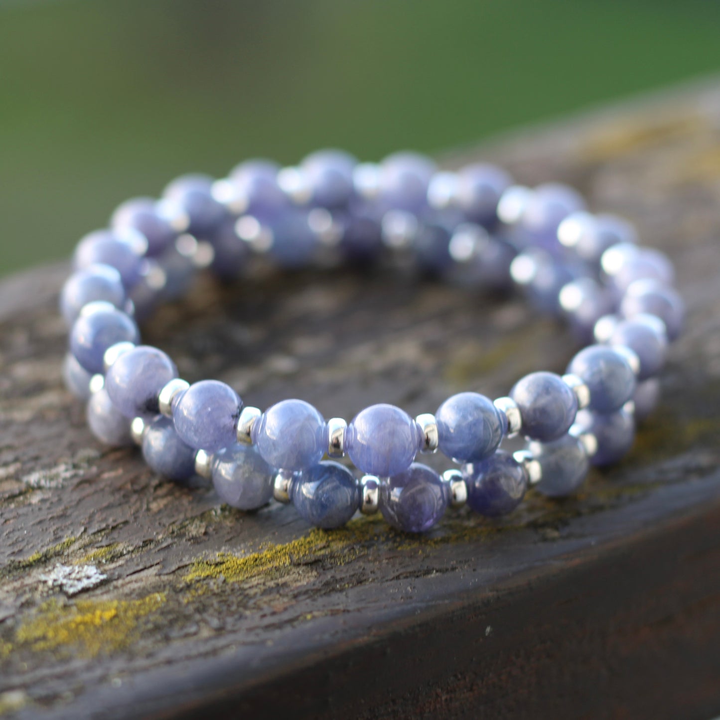 Tanzanite A Power Bracelet With Sterling Silver & Tanzanite Stone