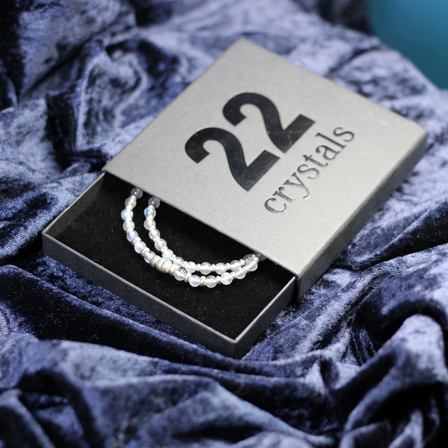 Labradorite Choker Necklace With Sterling Silver & Tumble Stone