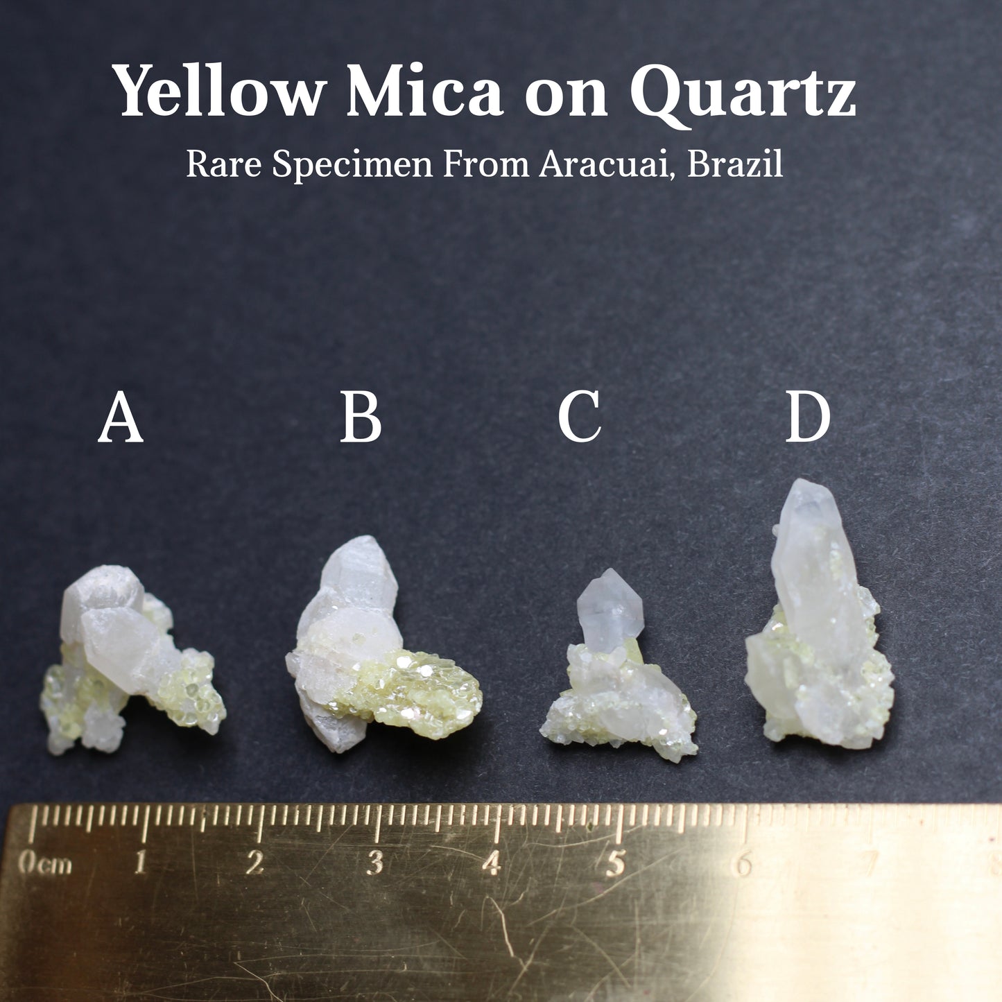 Yellow Mica Power Bracelet With Sterling Silver & Lepidolite Specimen