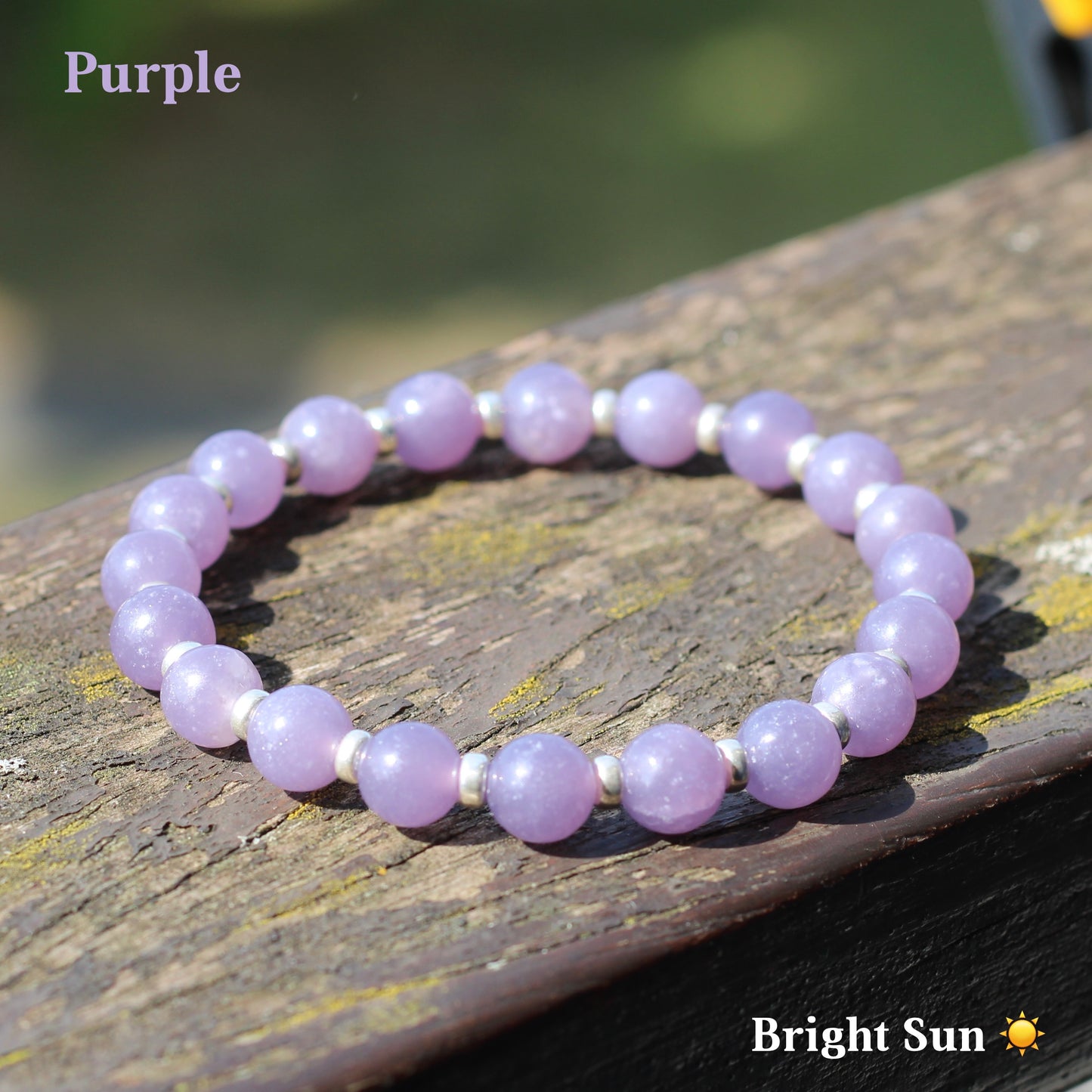 Lepidolite (A Choice Of 3) Posh Power Bracelets With Sterling Silver & Tumble Stone