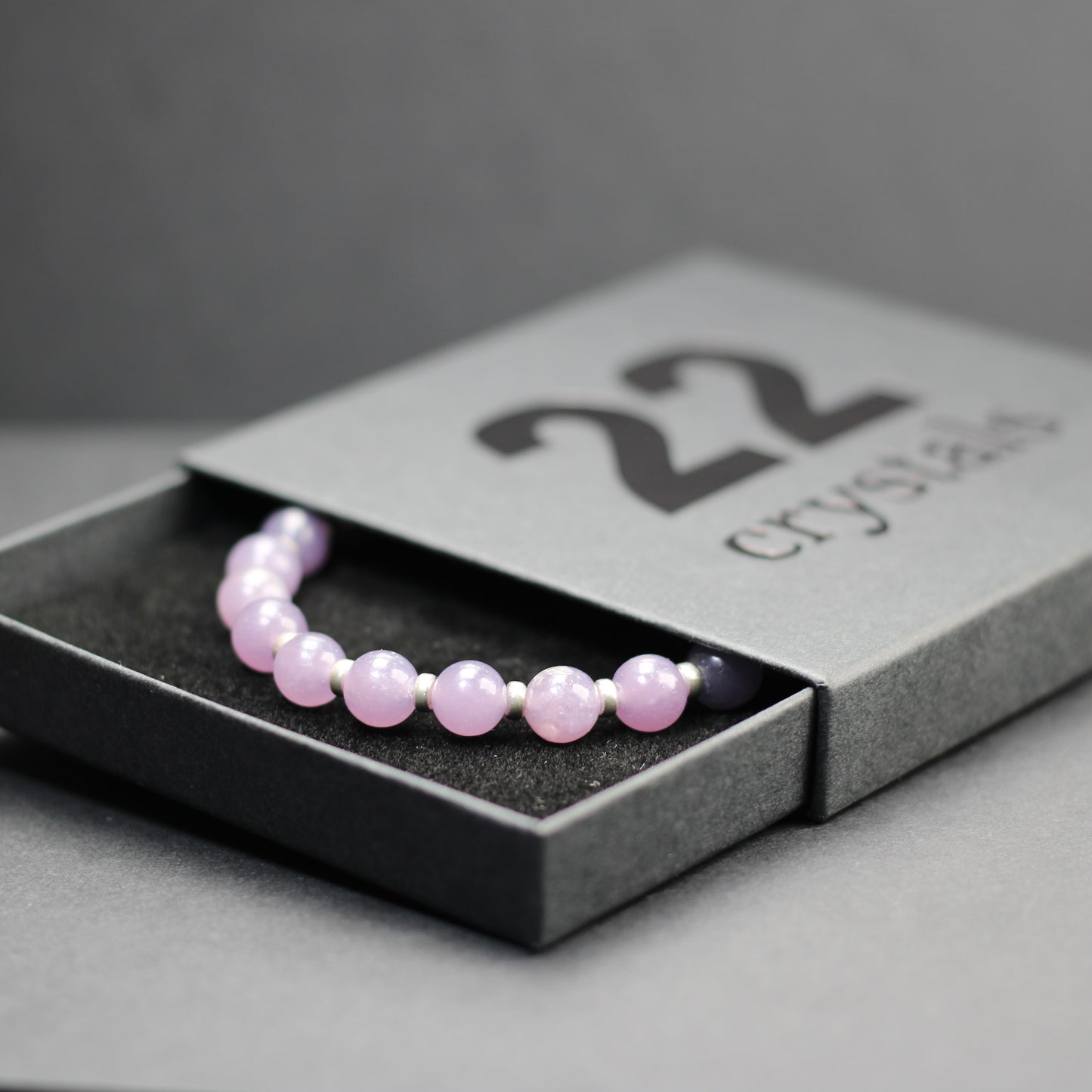 Lepidolite (A Choice Of 3) Posh Power Bracelets With Sterling Silver & Tumble Stone