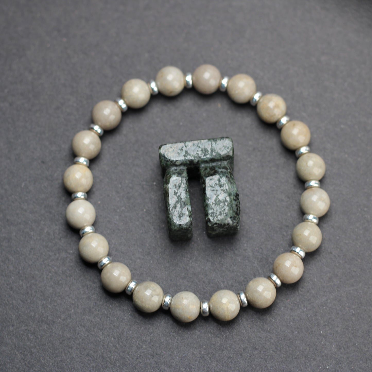 Sarsen Power Bracelet With Sterling Silver & Stonehenge Sarsen Stone