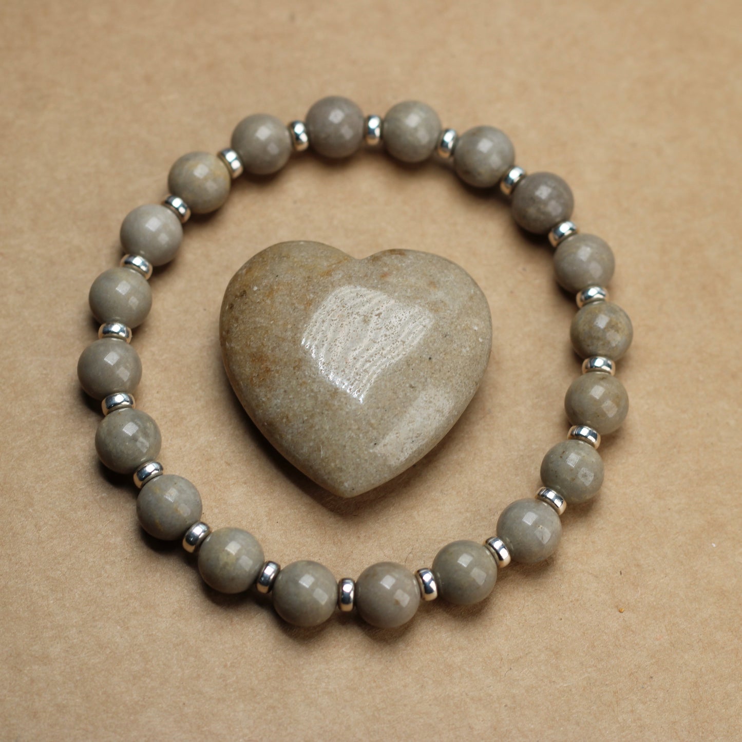 Sarsen Power Bracelet With Sterling Silver & Stonehenge Sarsen Stone