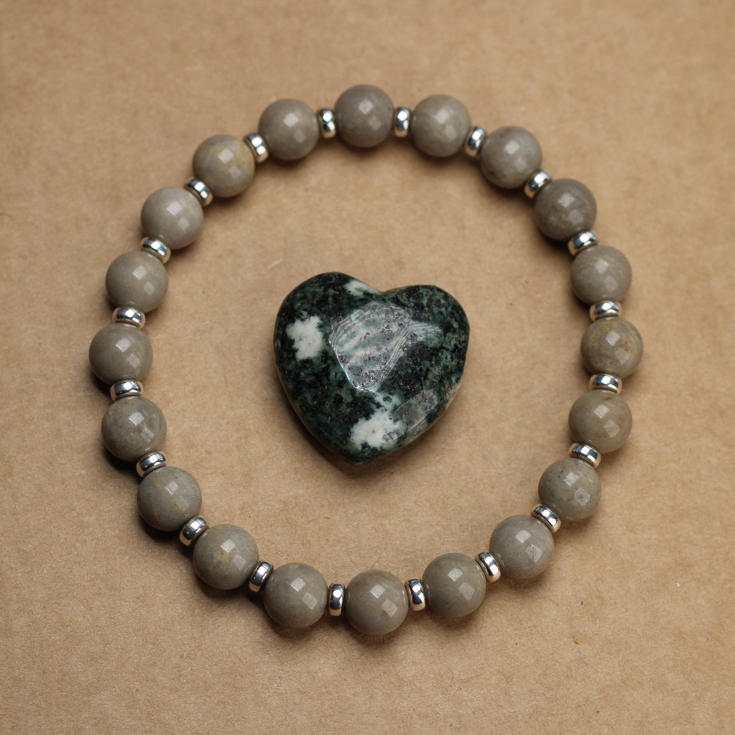 Sarsen Power Bracelet With Sterling Silver & Stonehenge Sarsen Stone