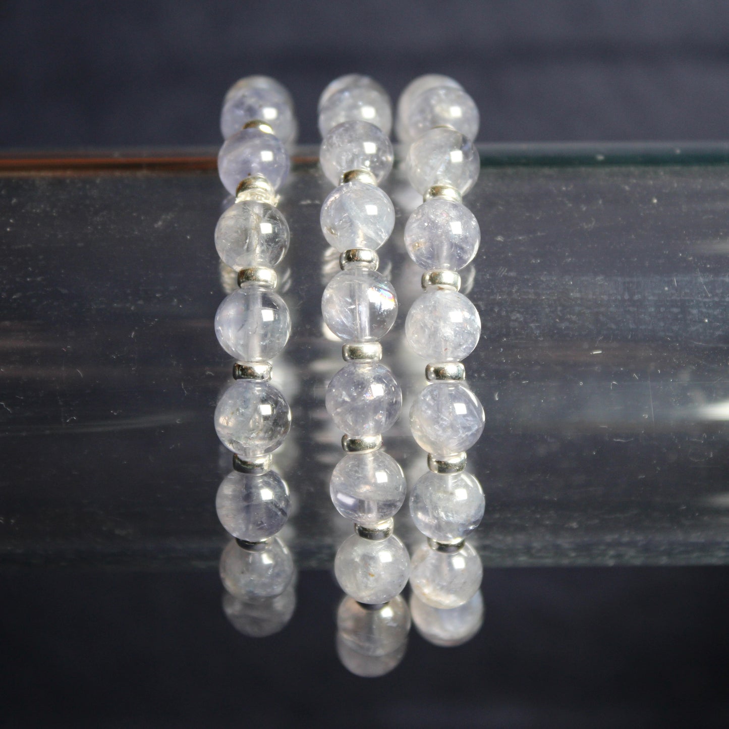 Iolite AA Power Bracelet With Sterling Silver & Iolite Star