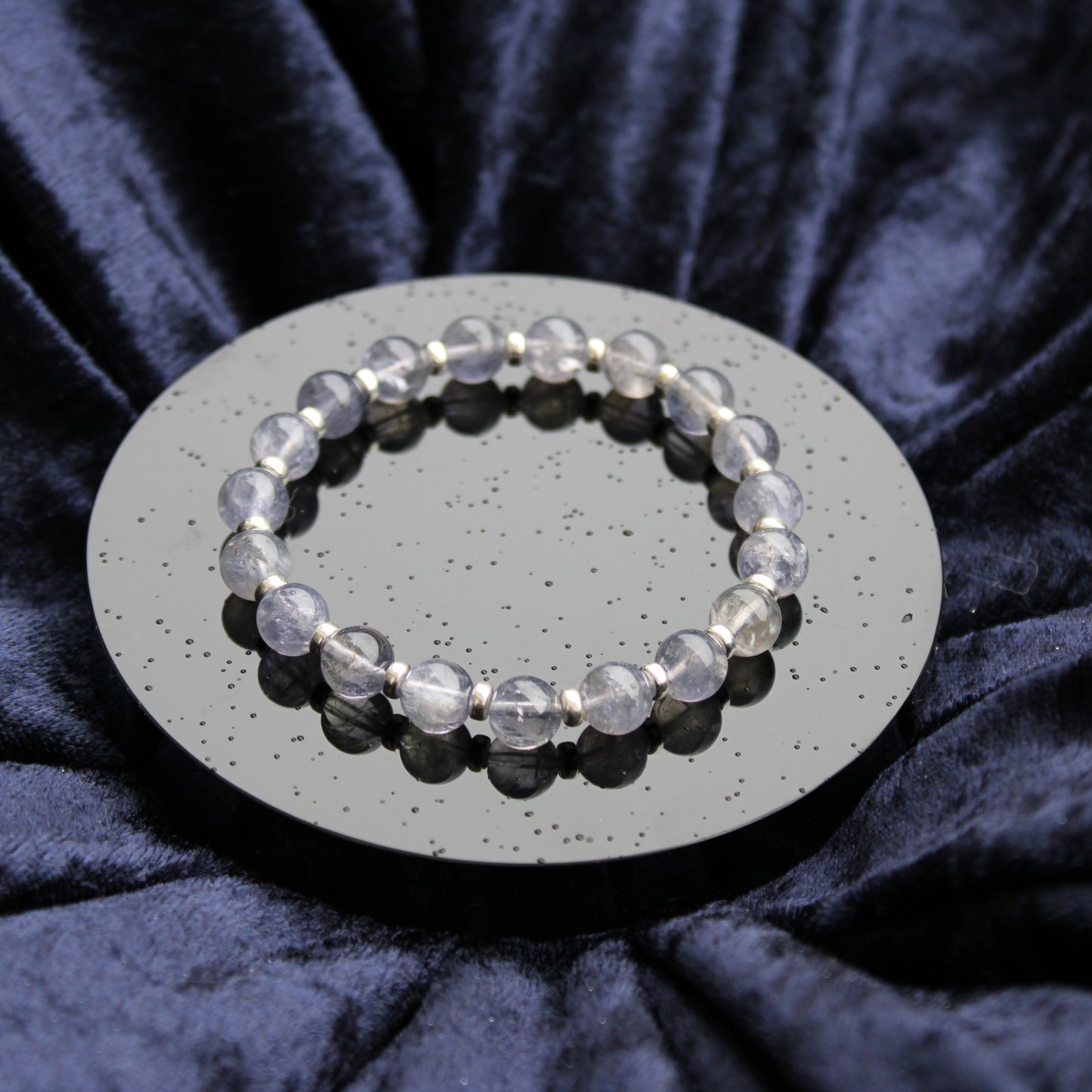 Iolite AA Power Bracelet With Sterling Silver & Iolite Star