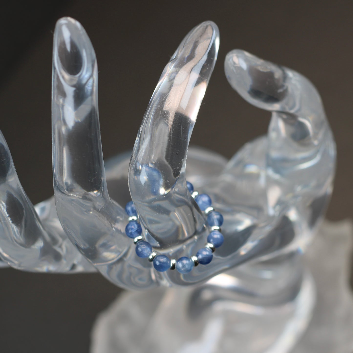 Kyanite RING With Silver. Presented With A Tin, A Tag & A Herkimer Diamond