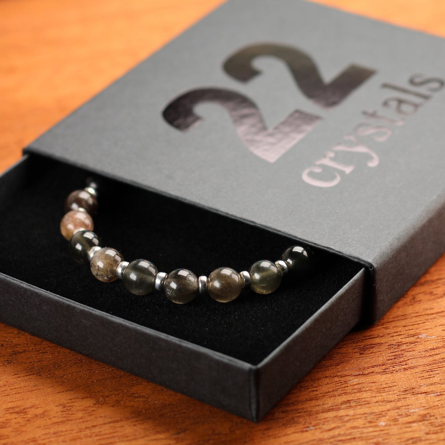 Sillimanite Power Bracelet With Sterling Silver & Andalusite Pieces