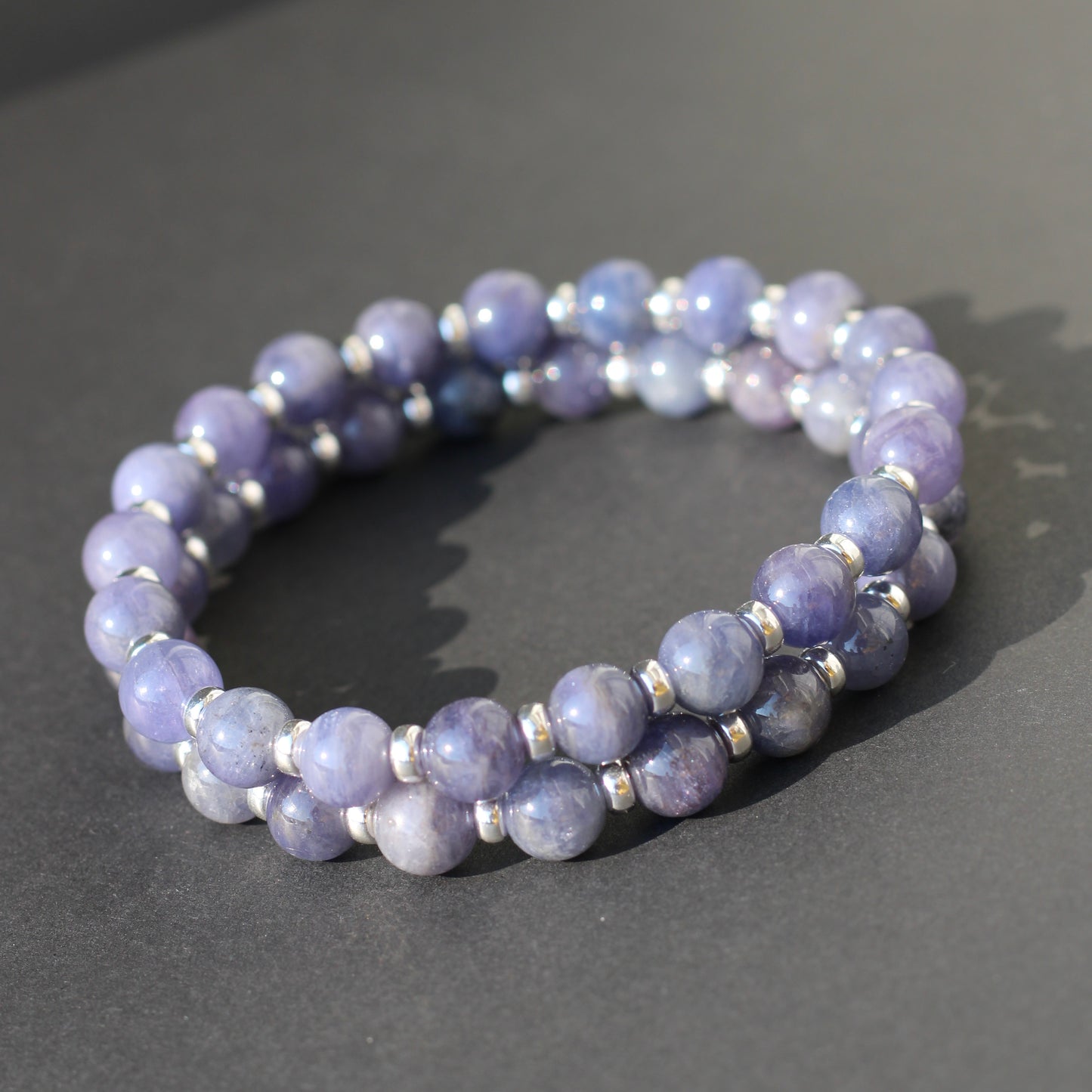 Tanzanite A Power Bracelet With Sterling Silver & Tanzanite Stone