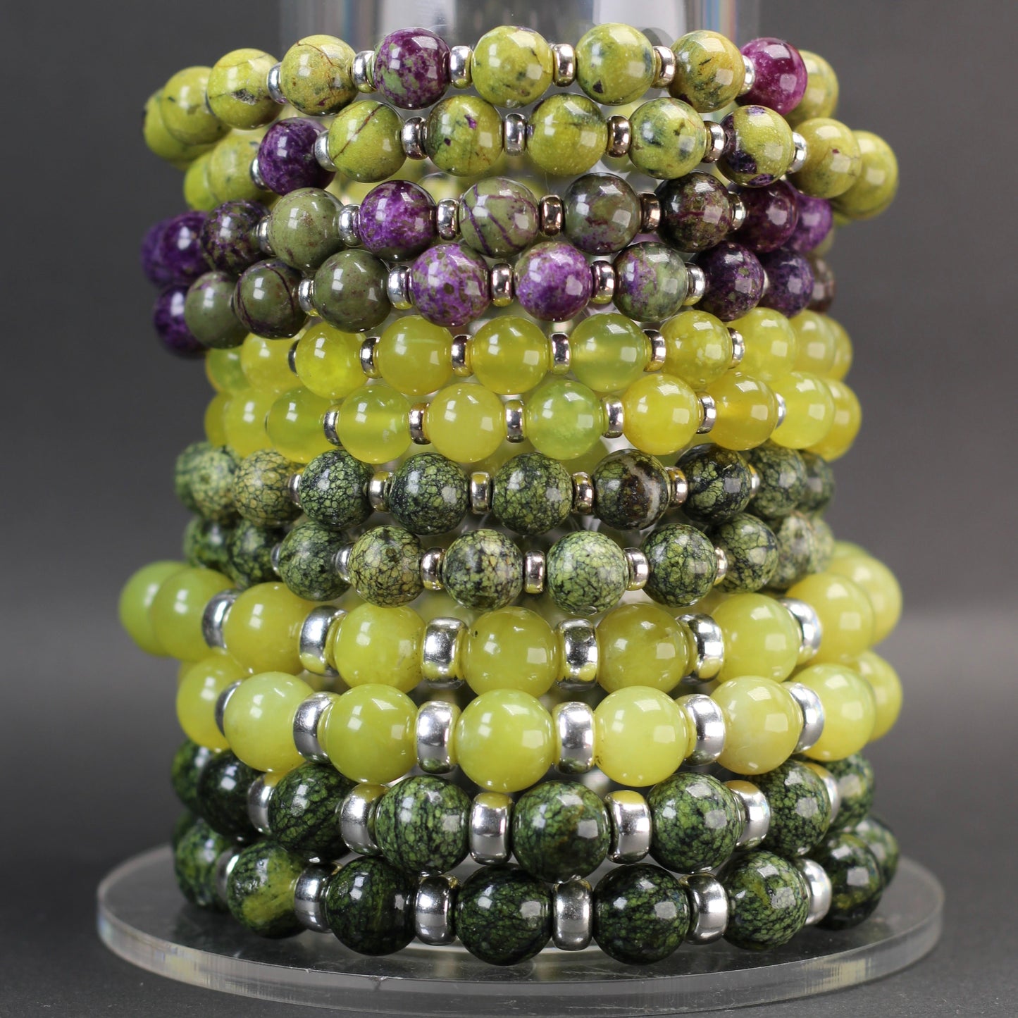 Atlantisite Power Bracelet With Sterling Silver & Tumble