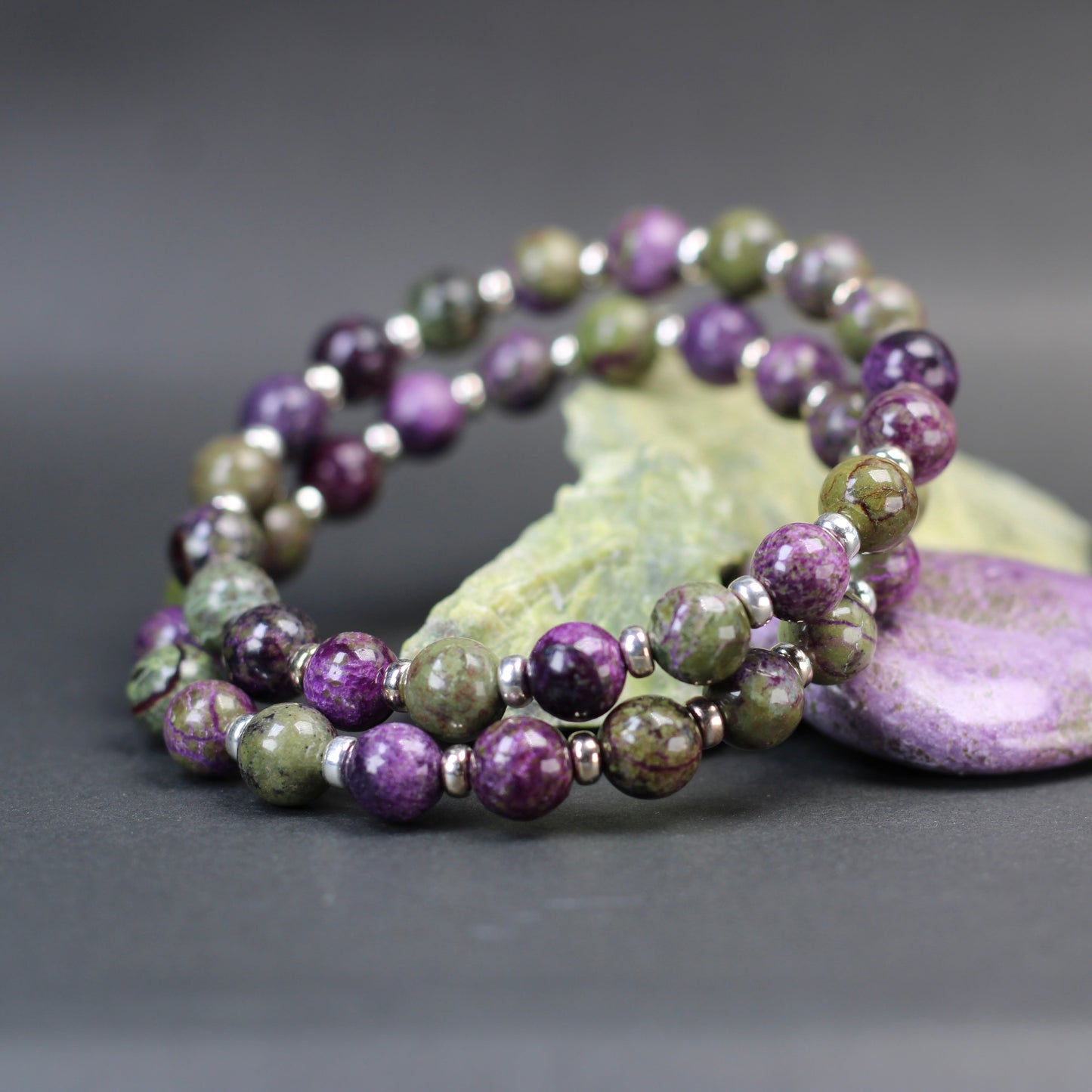 Atlantisite Power Bracelet With Sterling Silver & Tumble