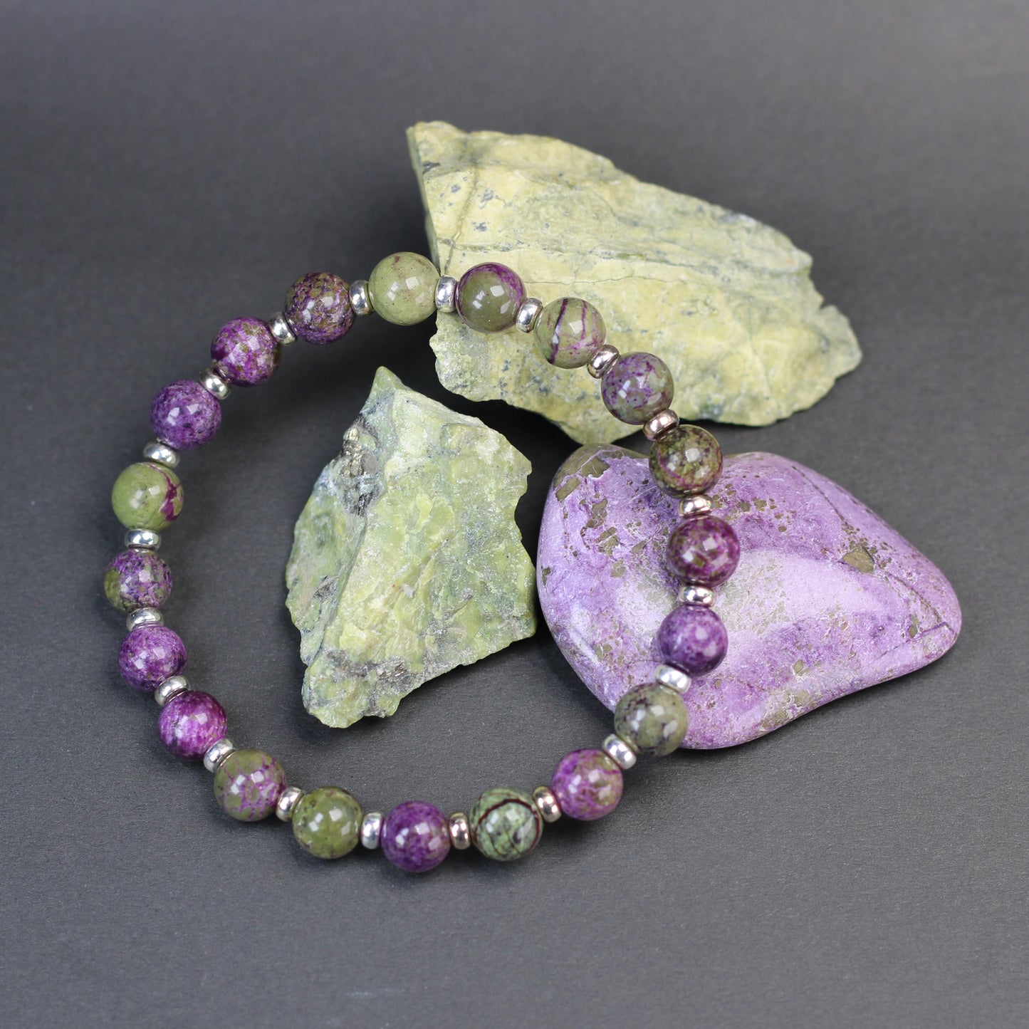 Atlantisite Power Bracelet With Sterling Silver & Tumble