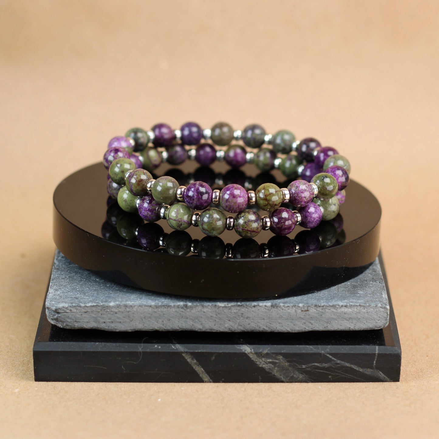 Atlantisite Power Bracelet With Sterling Silver & Tumble