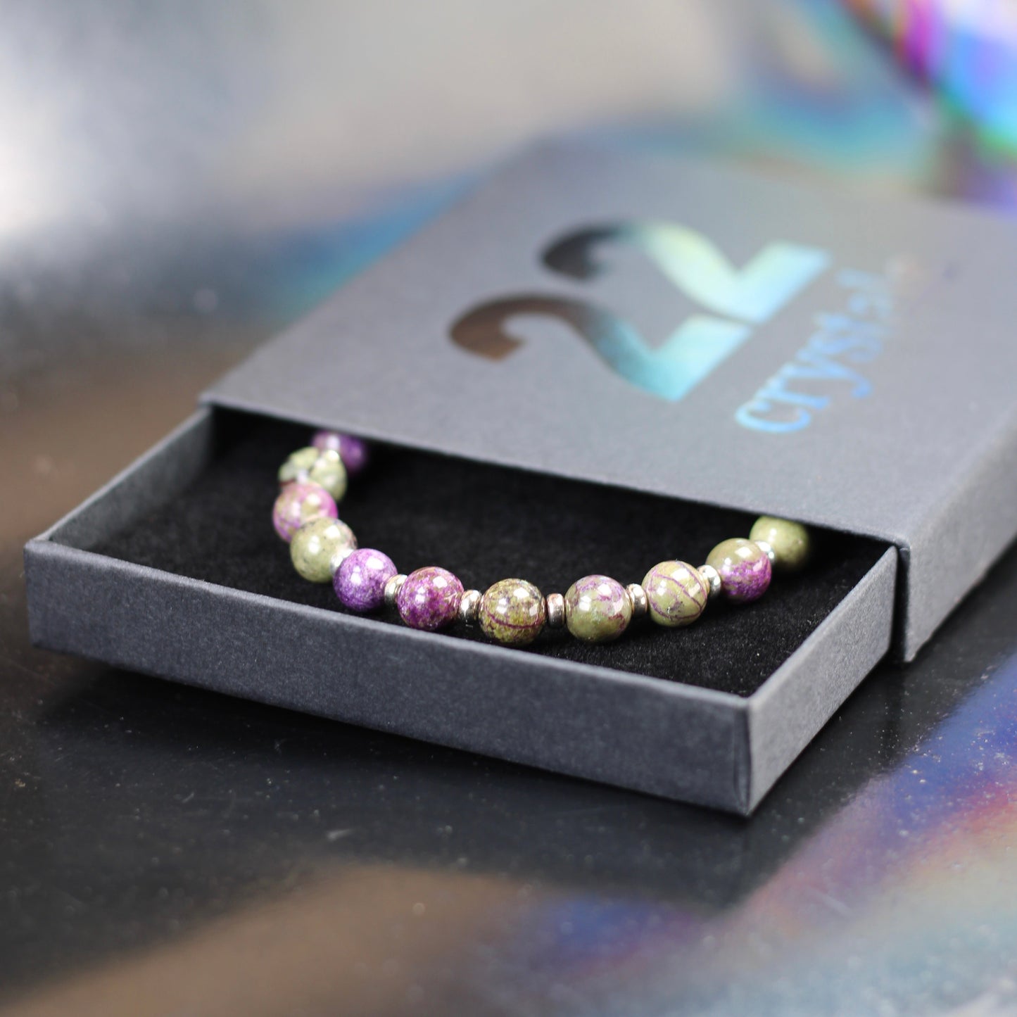 Atlantisite Power Bracelet With Sterling Silver & Tumble