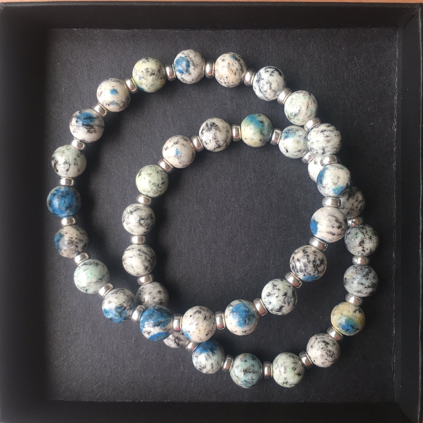 K2 Stone Power Bracelet With Sterling Silver & K2 Tumble Stone