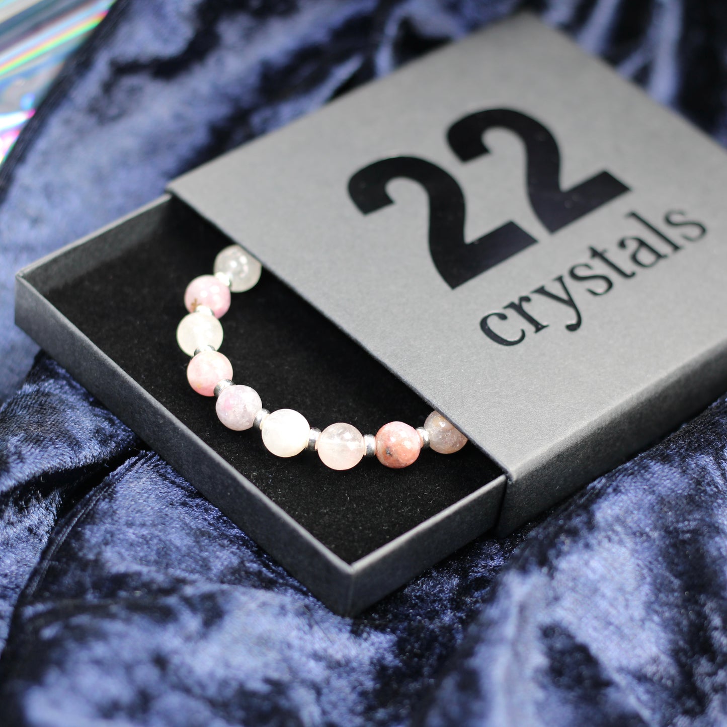 Tourmaline & Mica In Quartz Power Bracelet With Sterling Silver