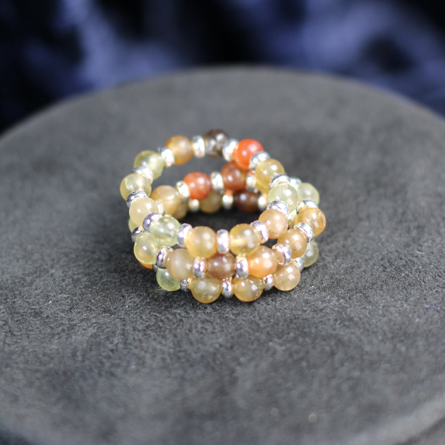 Chrysoberyl RING With Silver. Presented With A Tin, A Tag & A Herkimer Diamond