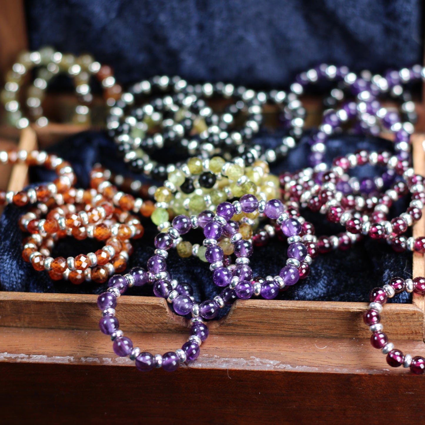 Hypersthene RING With Silver. Presented With A Tin, A Tag & A Herkimer Diamond