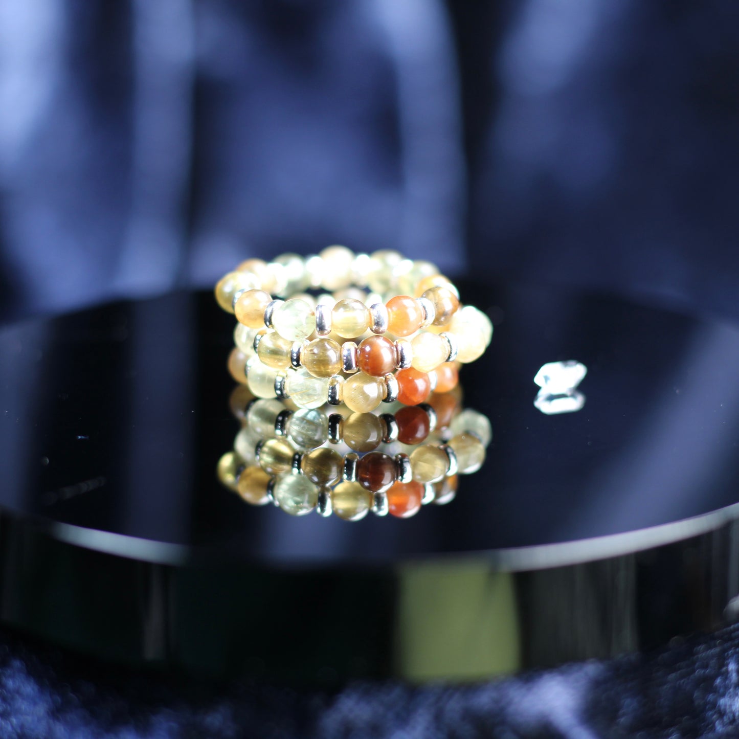 Chrysoberyl RING With Silver. Presented With A Tin, A Tag & A Herkimer Diamond