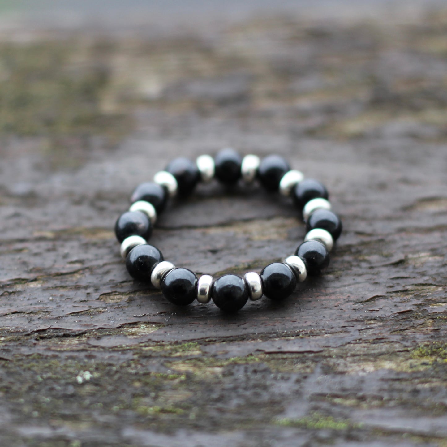 Hypersthene RING With Silver. Presented With A Tin, A Tag & A Herkimer Diamond