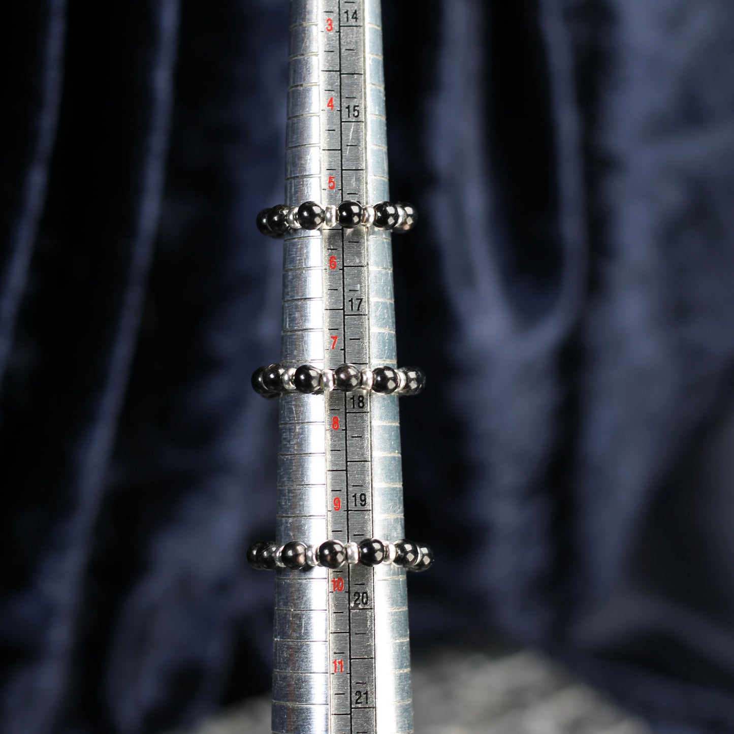 Hypersthene RING With Silver. Presented With A Tin, A Tag & A Herkimer Diamond