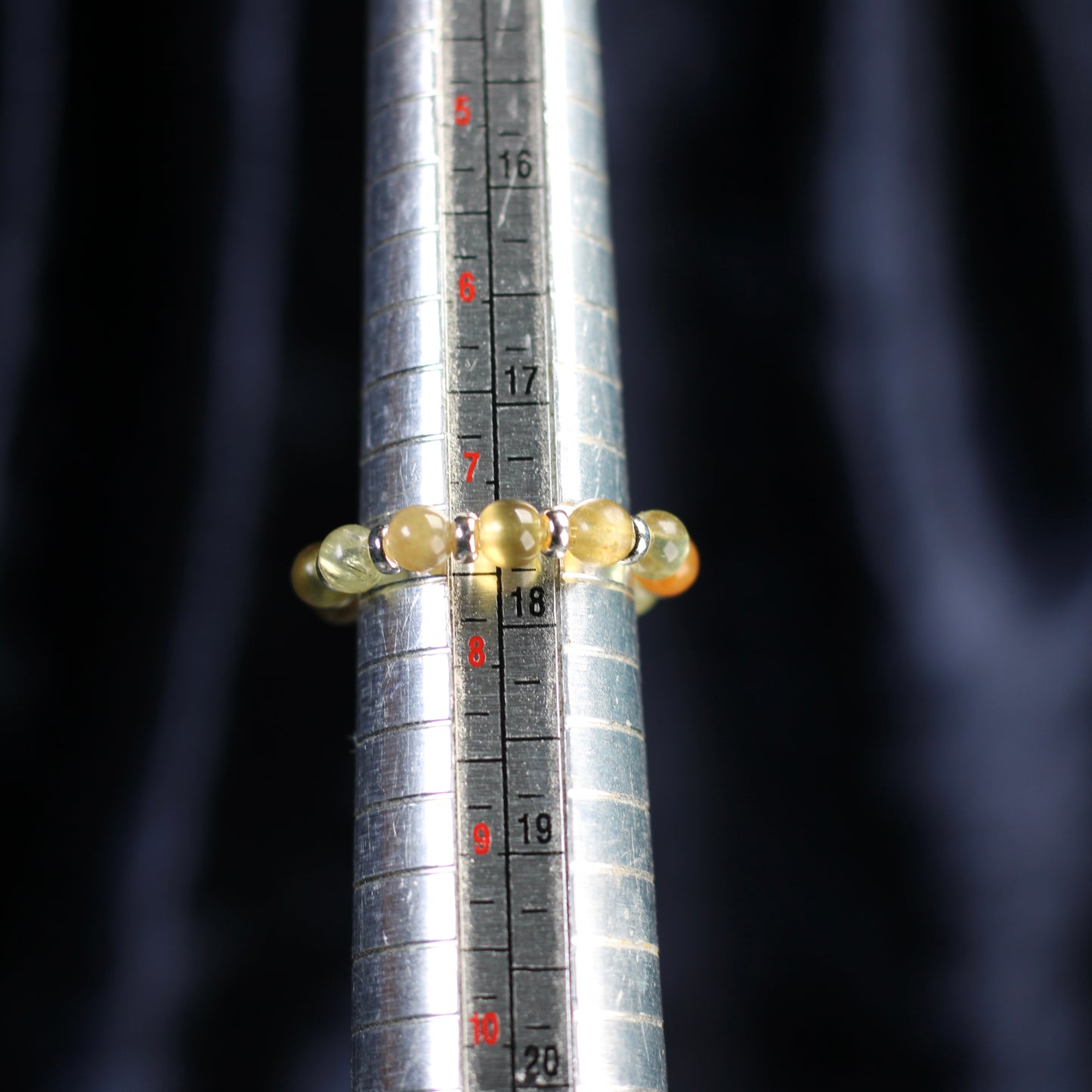 Chrysoberyl RING With Silver. Presented With A Tin, A Tag & A Herkimer Diamond