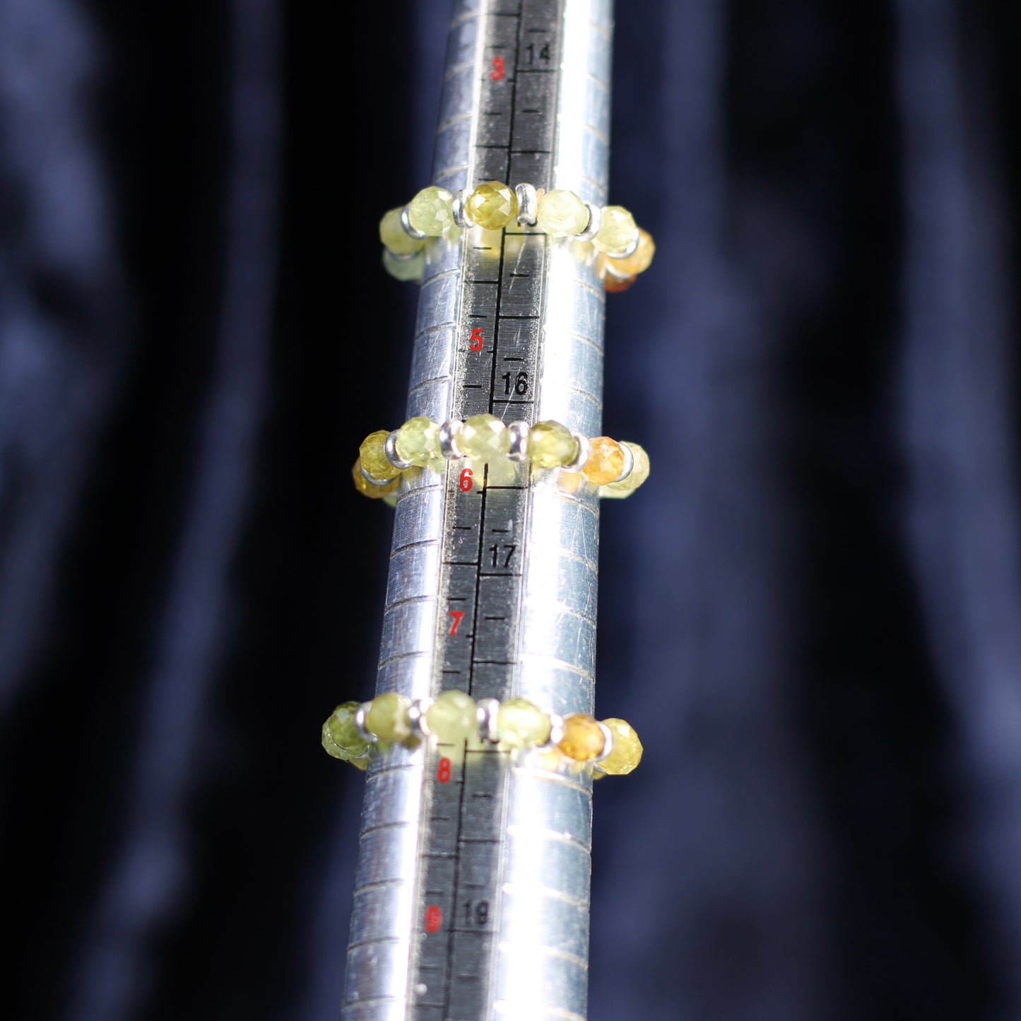 Grossular Garnet RING With Silver. Presented With A Tin, A Tag & A Herkimer Diamond