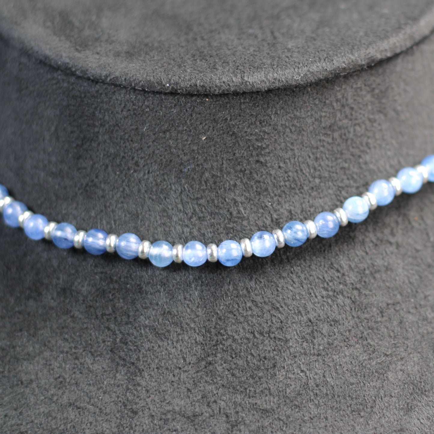 Kyanite Choker Necklace With Sterling Silver & Kyanite Blade
