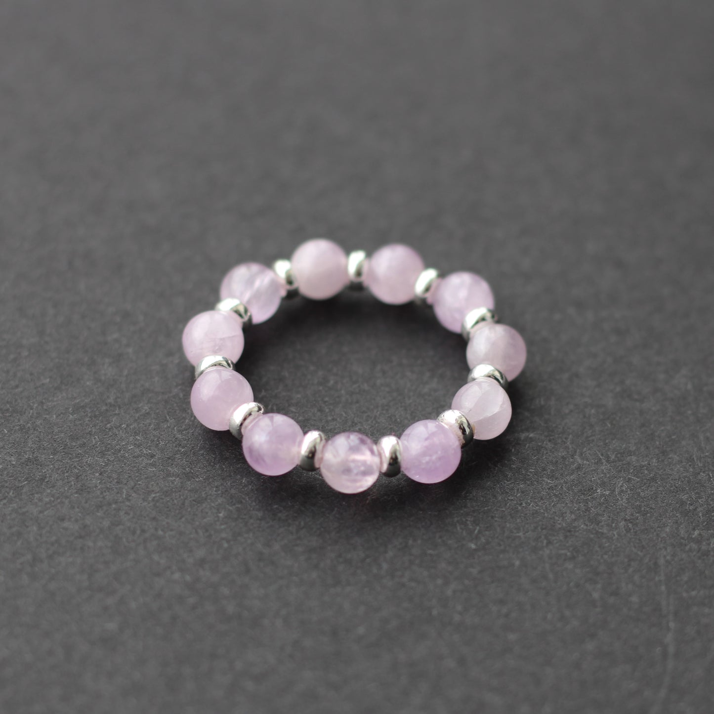 Kunzite RING With Silver. Presented With A Tin, A Tag & A Herkimer Diamond