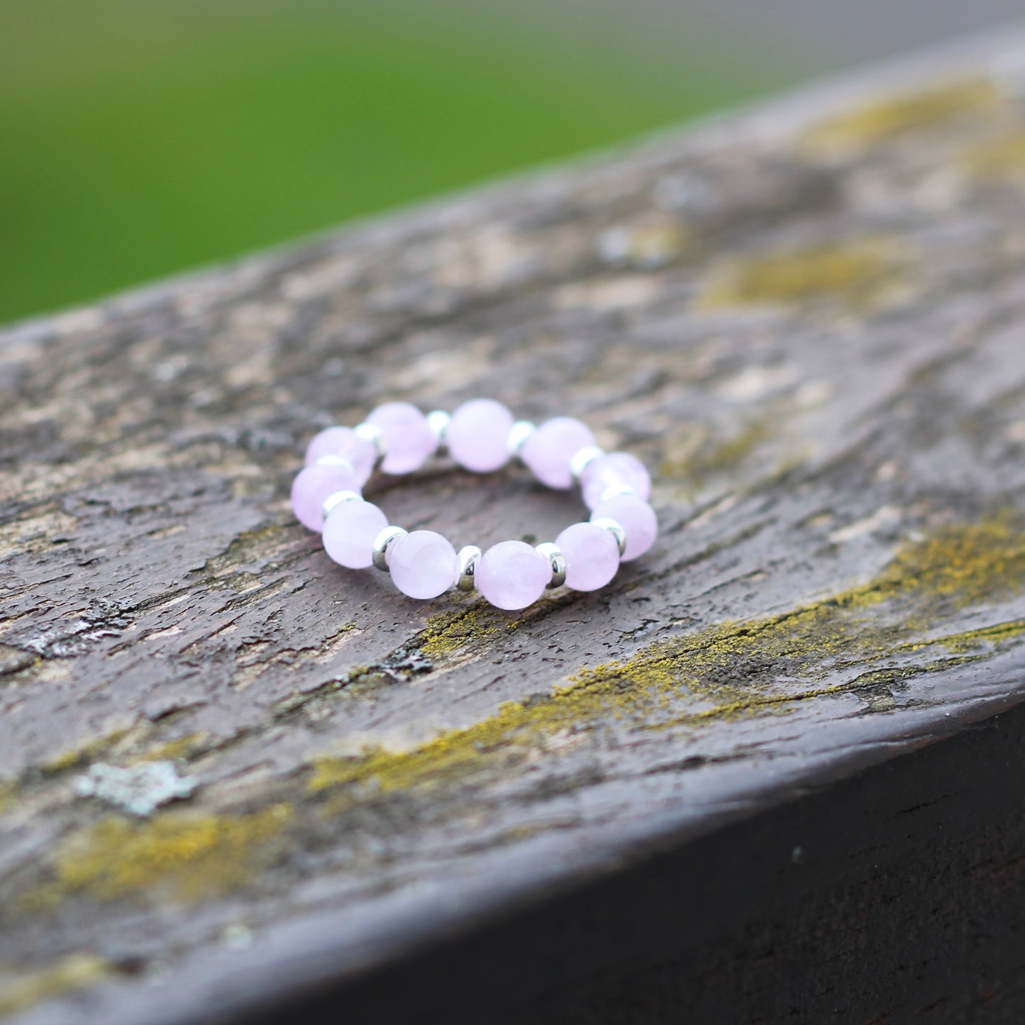 Kunzite RING With Silver. Presented With A Tin, A Tag & A Herkimer Diamond