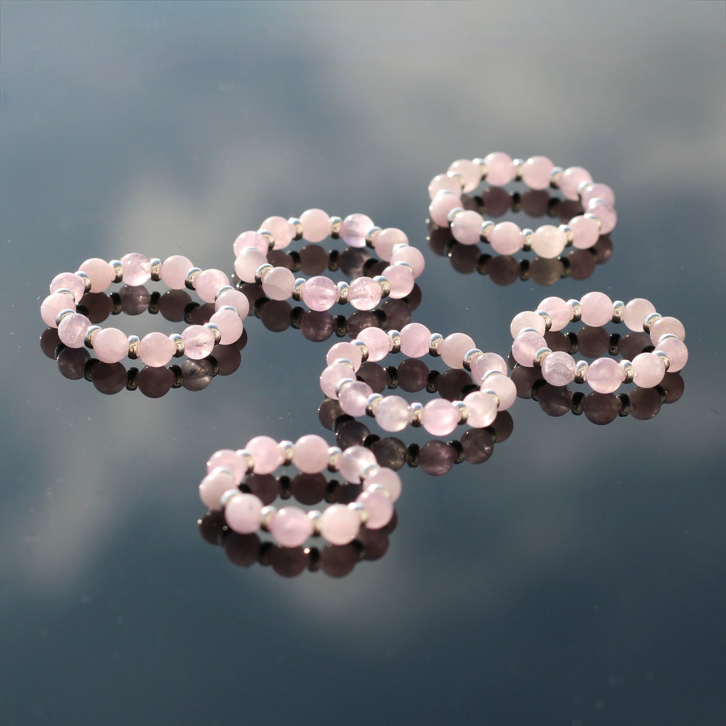 Kunzite RING With Silver. Presented With A Tin, A Tag & A Herkimer Diamond