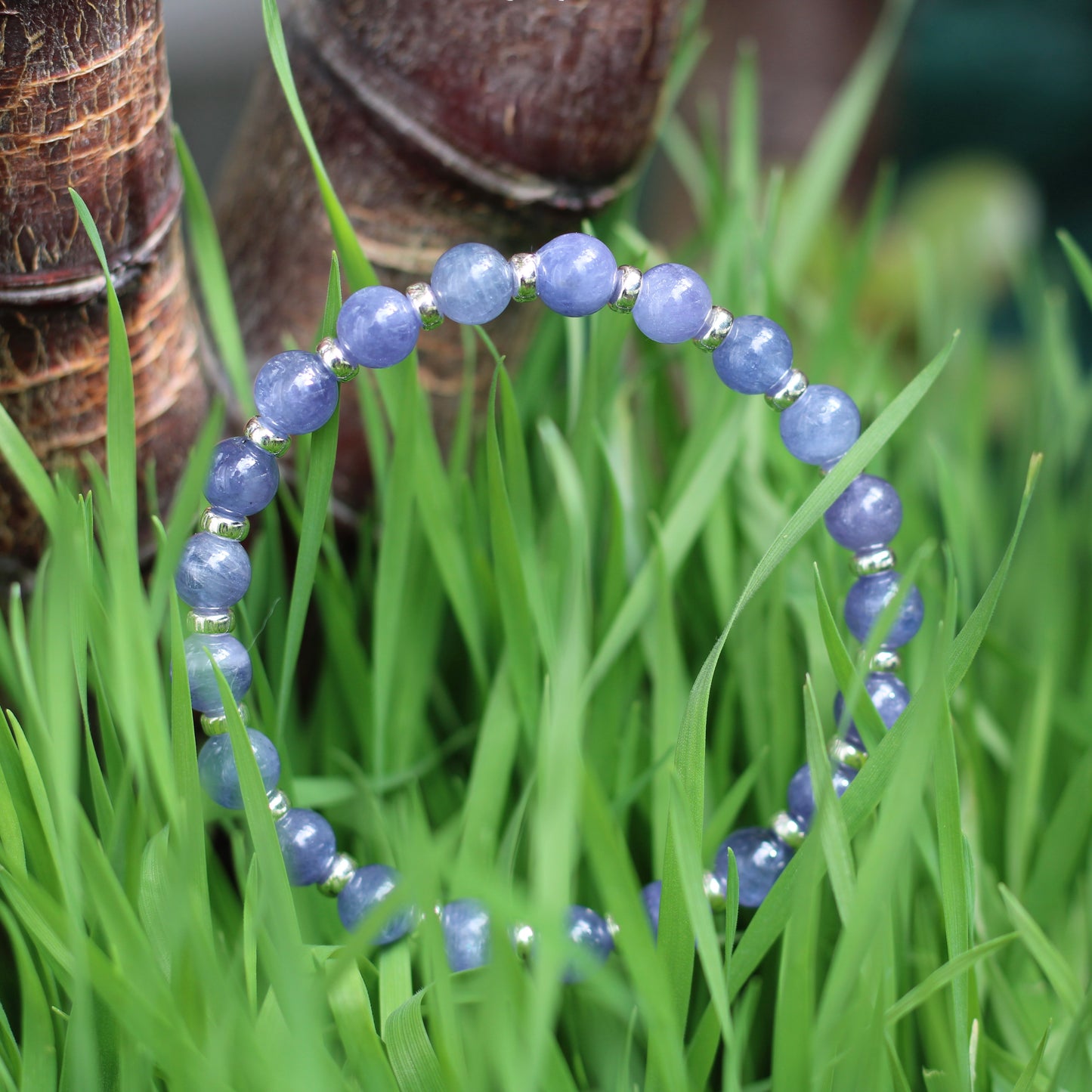Tanzanite AA Power Bracelet With Sterling Silver & Tanzanite Stone
