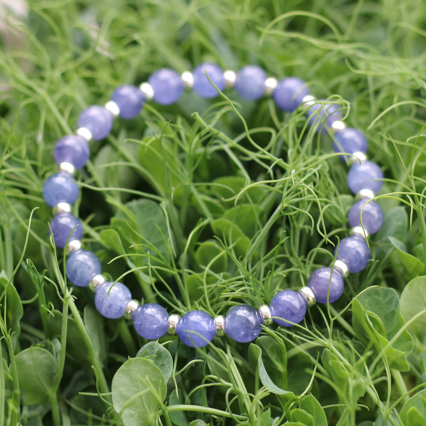 Tanzanite AA Power Bracelet With Sterling Silver & Tanzanite Stone