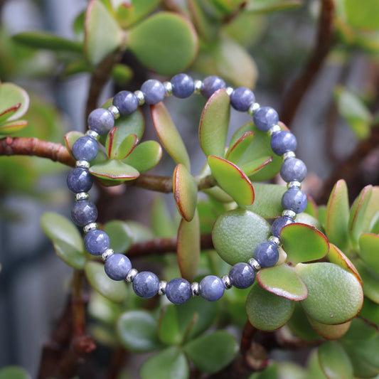 Tanzanite A Power Bracelet With Sterling Silver & Tanzanite Stone