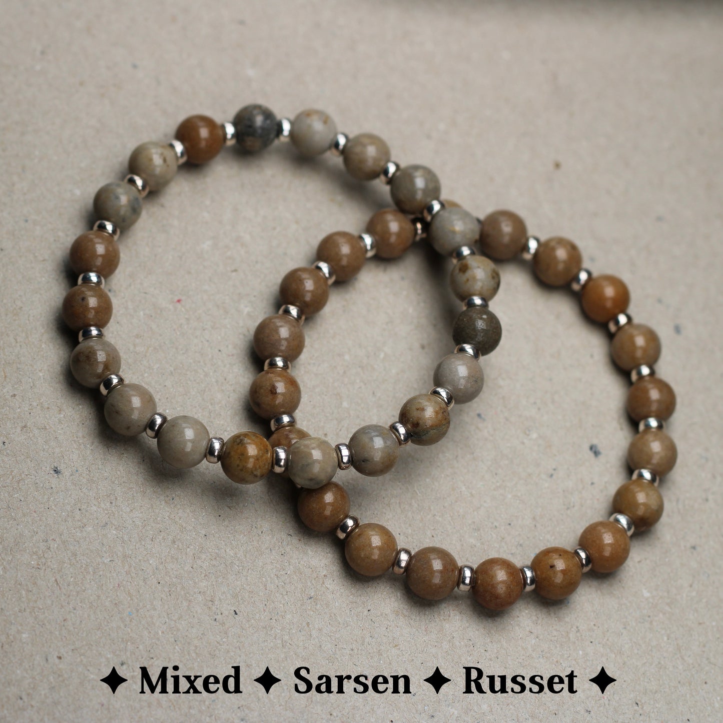 Sarsen Power Bracelet With Sterling Silver & Stonehenge Sarsen Stone