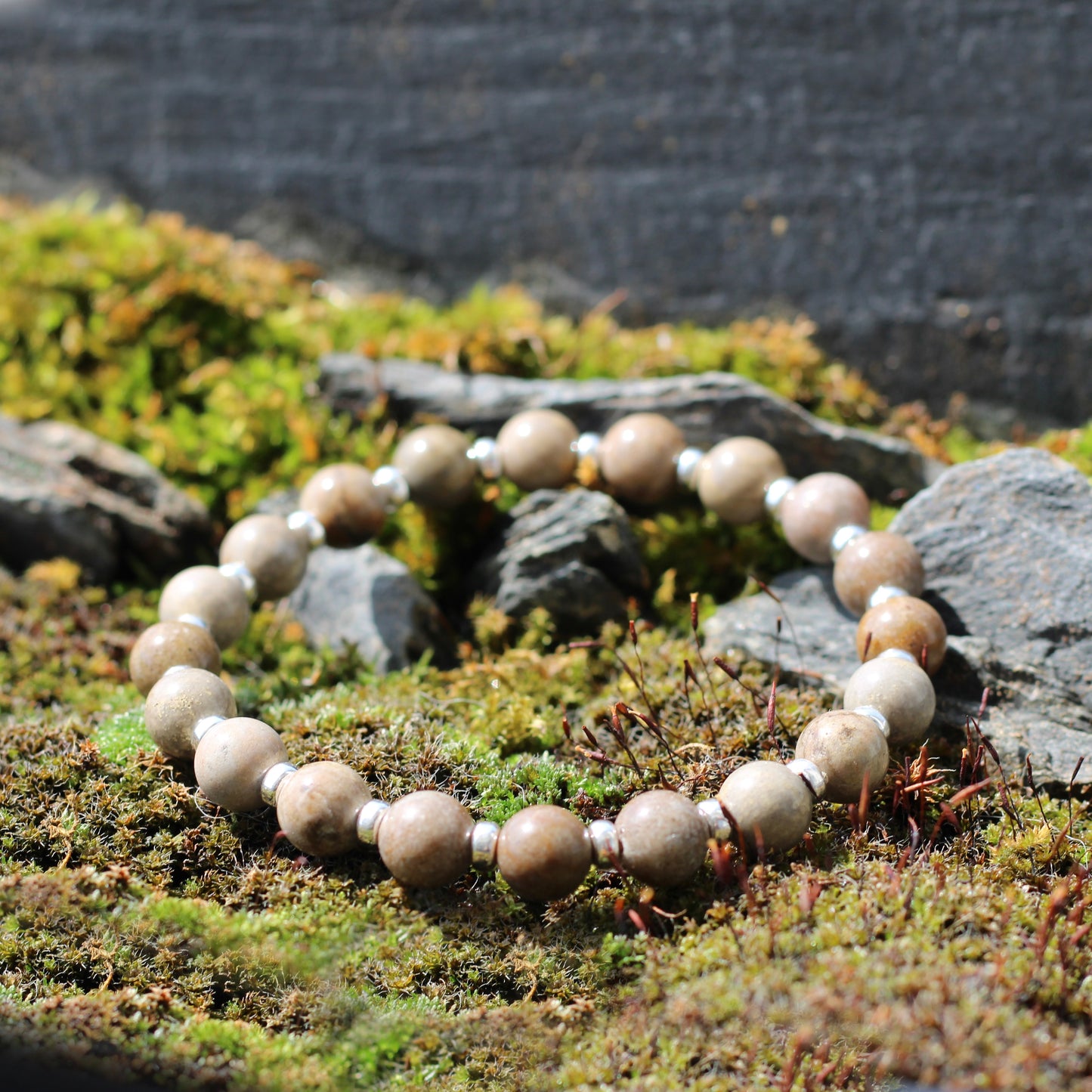 Sarsen Power Bracelet With Sterling Silver & Stonehenge Sarsen Stone