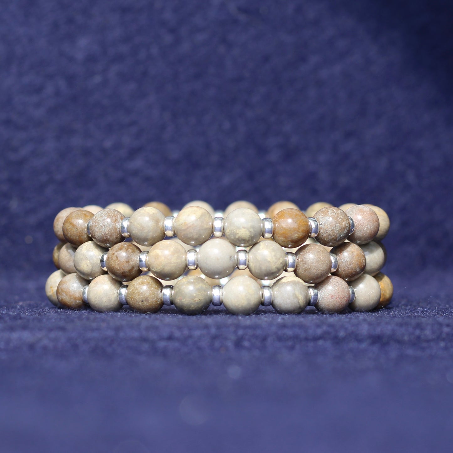 Sarsen Power Bracelet With Sterling Silver & Stonehenge Sarsen Stone