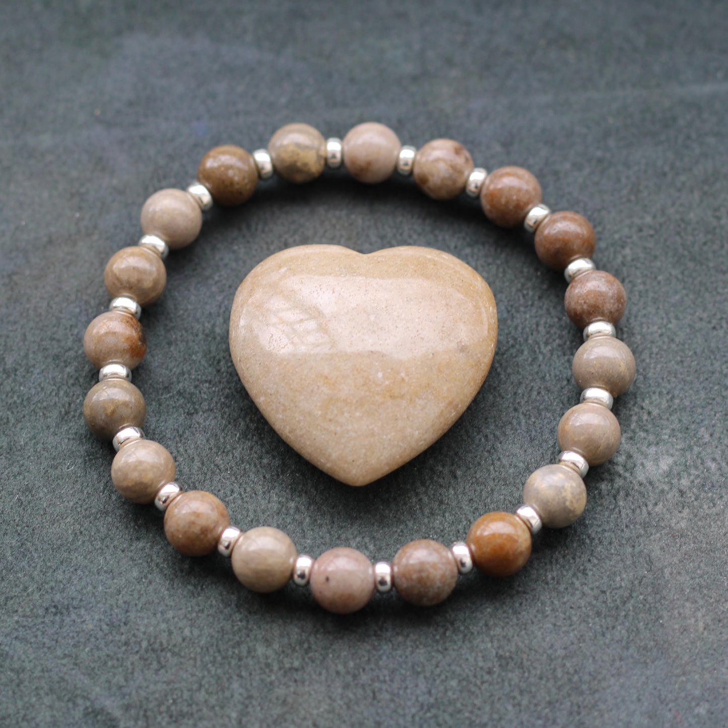 Sarsen Power Bracelet With Sterling Silver & Stonehenge Sarsen Stone