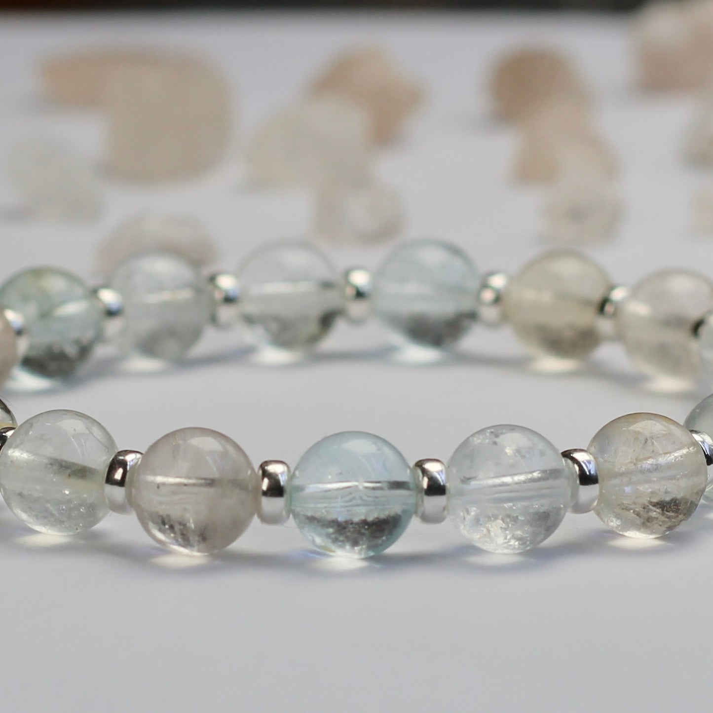Topaz Power Bracelet With Sterling Silver & Rough Topaz Crystal