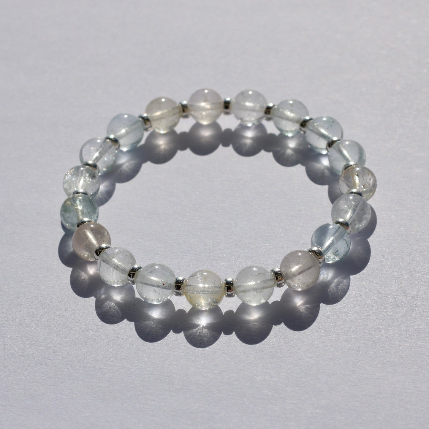 Topaz Power Bracelet With Sterling Silver & Rough Topaz Crystal