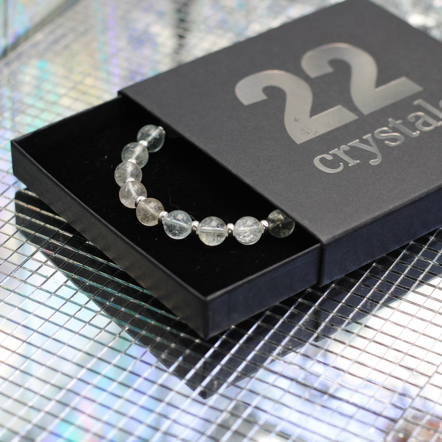 Topaz Power Bracelet With Sterling Silver & Rough Topaz Crystal