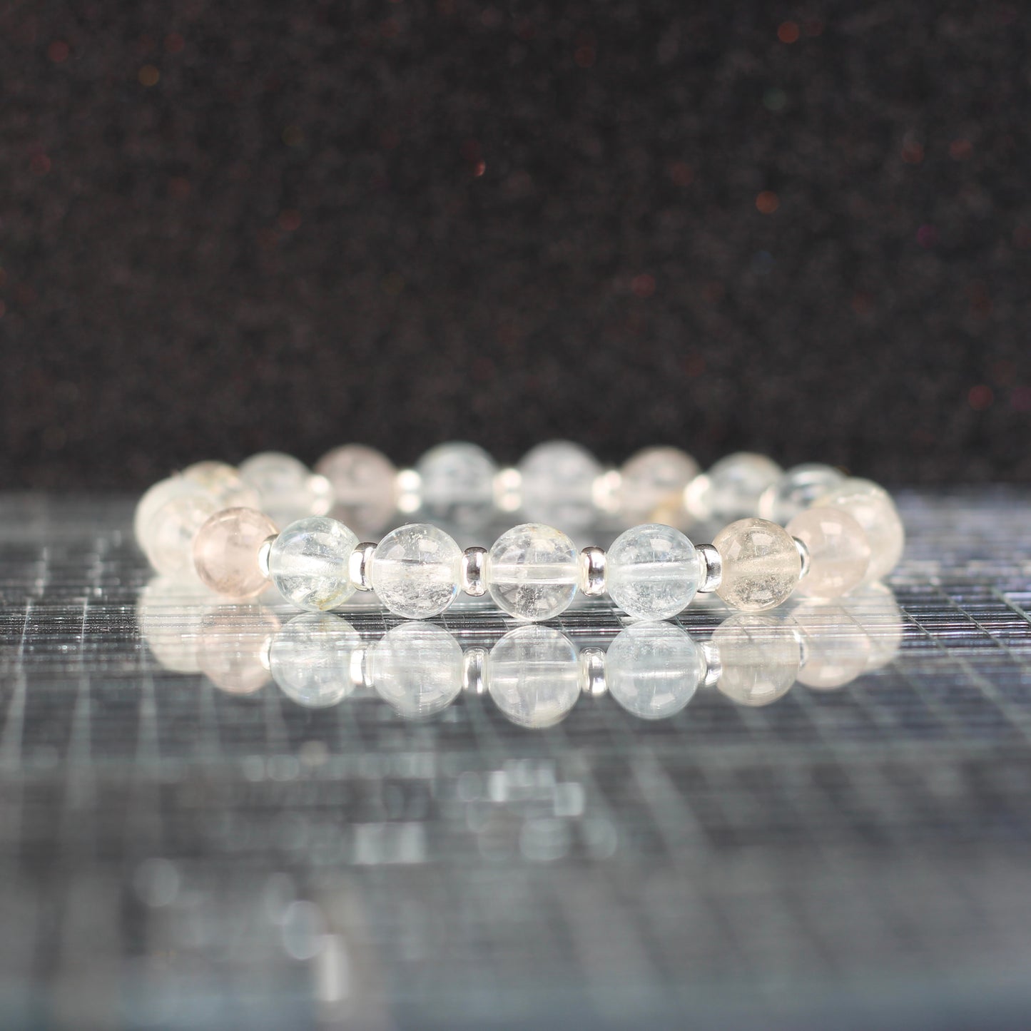 Topaz Power Bracelet With Sterling Silver & Rough Topaz Crystal