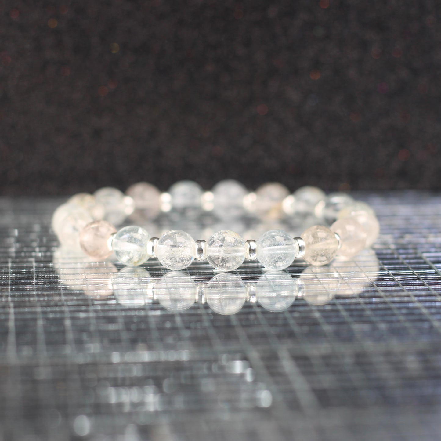 Topaz Power Bracelet With Sterling Silver & Rough Topaz Crystal