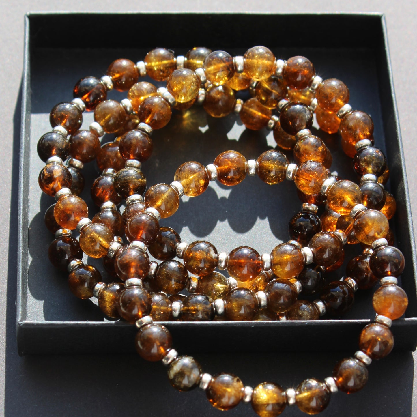 Dravite Tourmaline Power Bracelet With Sterling Silver & Dravite Crystal.