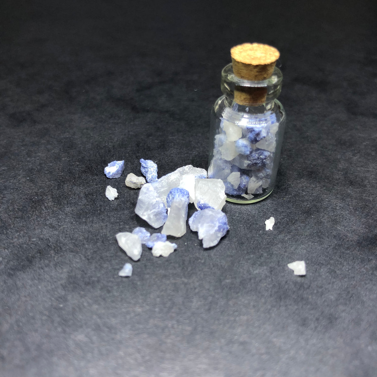 Dumortierite In Quartz Power Bracelet Collection With Sterling Silver & Free Chip Bottle