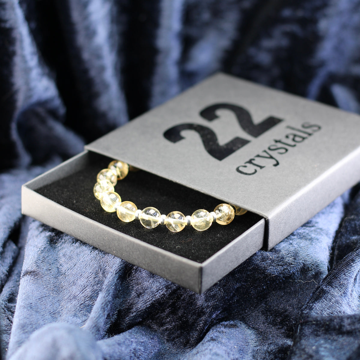Citrine Power Bracelet With Sterling Silver & Tumble Stone