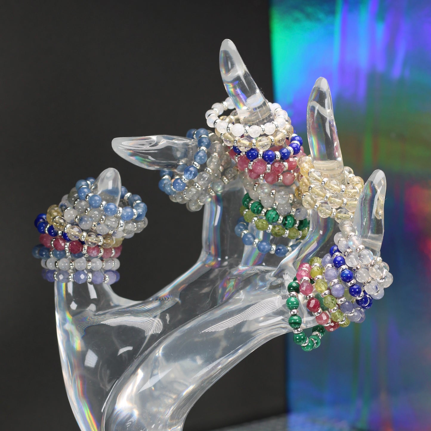 Labradorite RING With Silver. Presented With A Tin, A Tag & A Herkimer Diamond