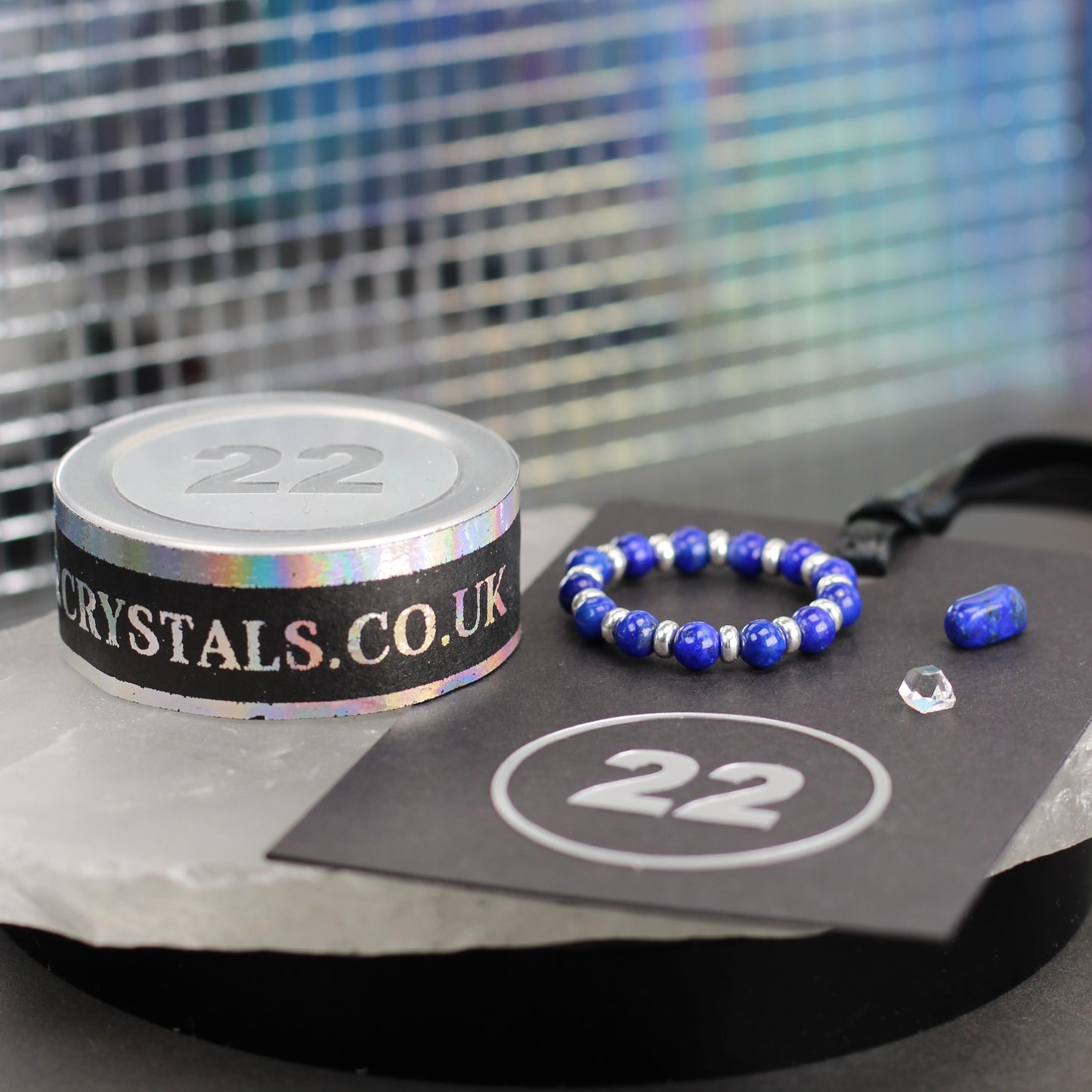 Lapis Lazuli RING With Silver. Presented With A Tin, A Tag & A Herkimer Diamond